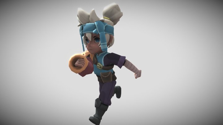 Breeze MC Run Animation 3D Model
