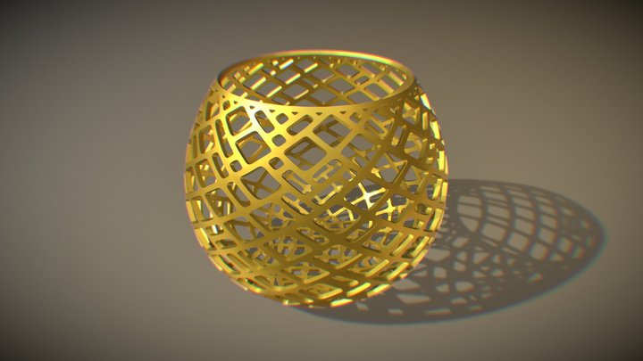 Diamond Deco Vessel 3D Model