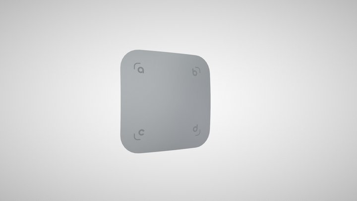 Scene Switch - کلید سناریو بی سیم RF 3D Model