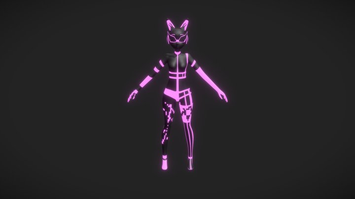 RetroNeko test01 3D Model