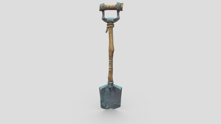 Stylized shovel - Concept Art: Jeremy Vitry 3D Model