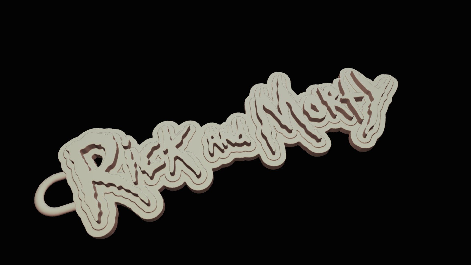 Rick and Morty Trinket 2 FREE 3dprint — Sketchfab embed 3D viewer