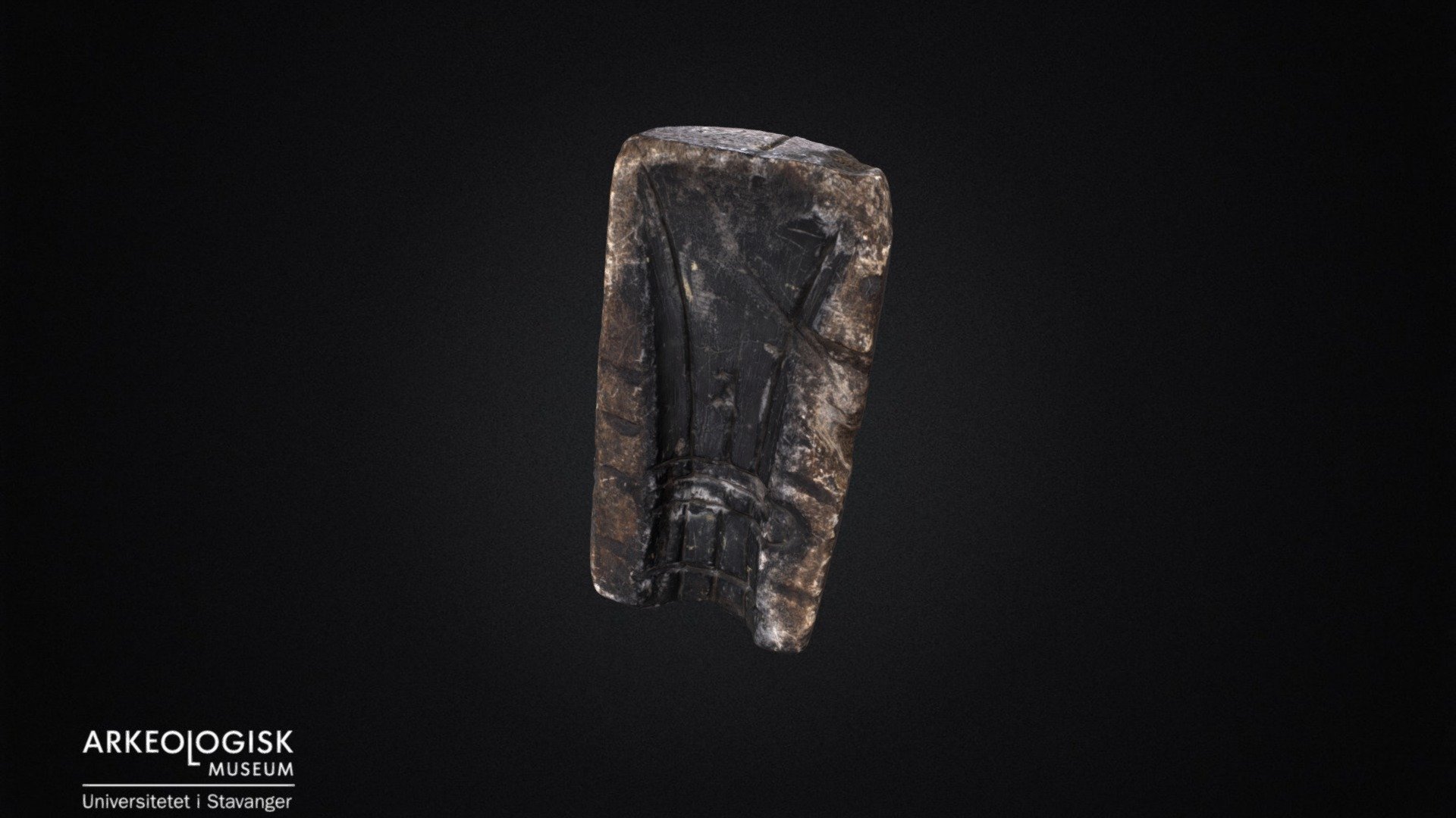 Bronzeage soapstone axe mold. S7090