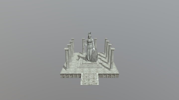 Estatua de Athena 3D Model