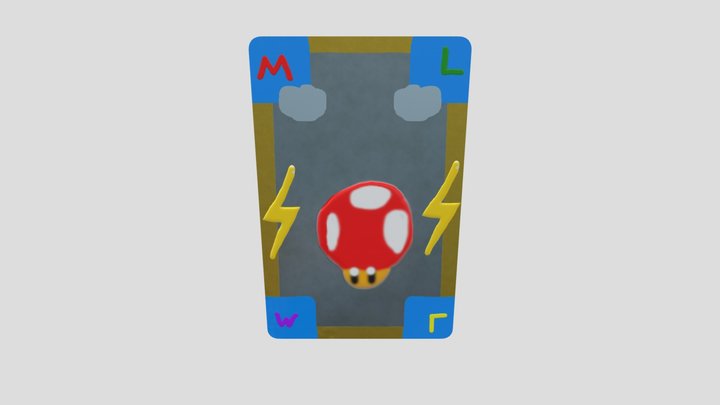 Precollege Mario Kart  backcard 3D Model