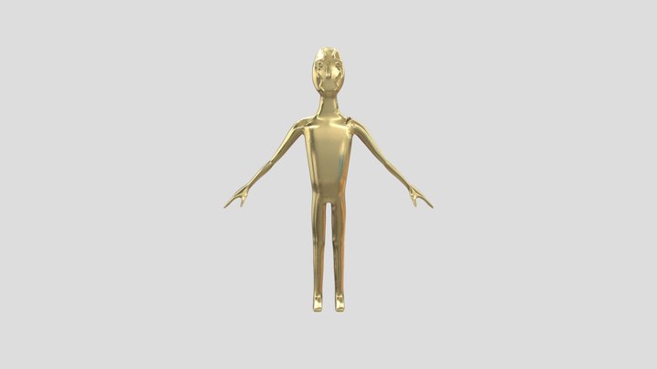 KNB137 - Cycladic Figurine 3D Model