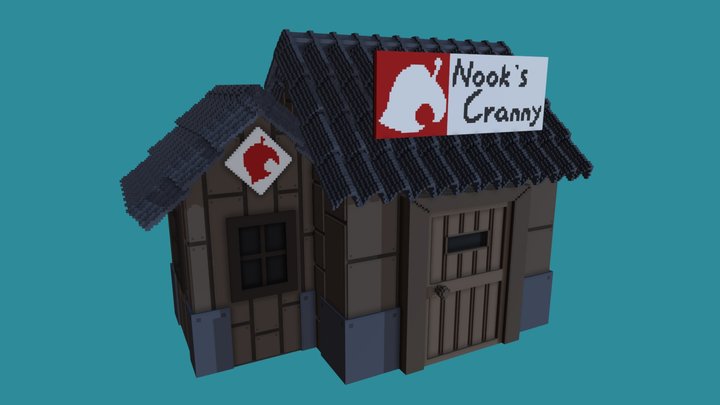Voxel Nook's Cranny 3D Model
