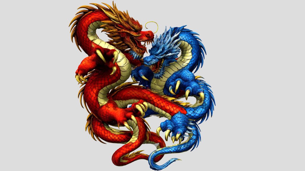 Fire and Ice Dragon Duel