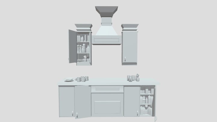 kitchen cabinets 3D Model