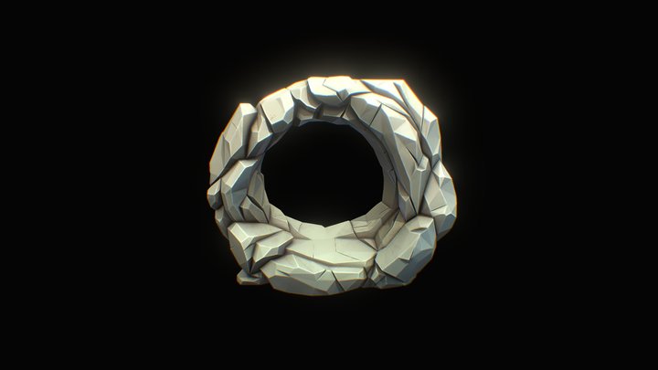 Stylized Rock 3D Model