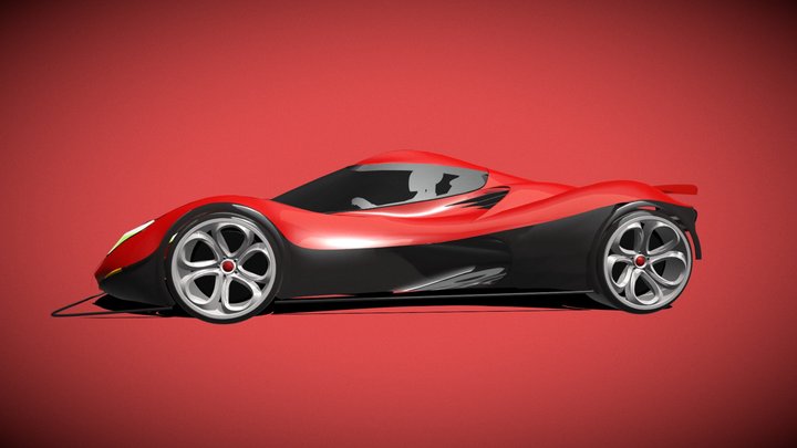 Alfa Romeo 4C new design 3D Model