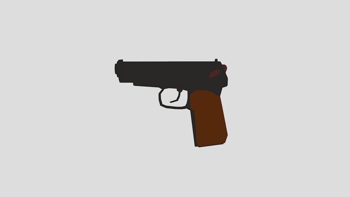 Makarov PM low poly model 3D Model