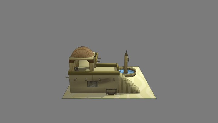 Egyptian house 3D Model