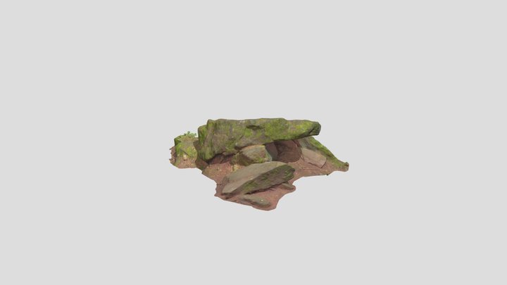 Sandstone Rock Forest Pbr Scan 08