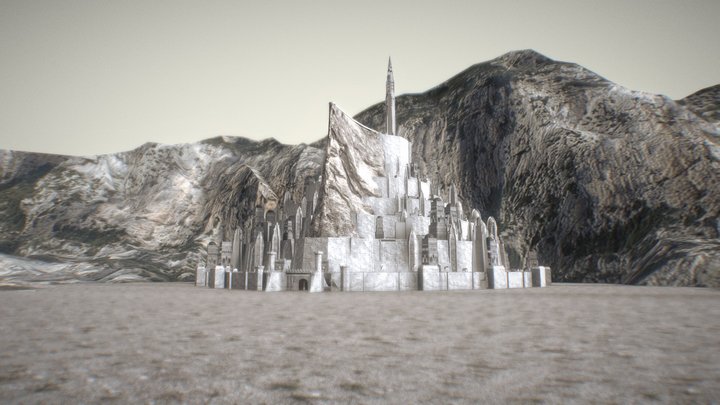 Minas Tirith 3D Model
