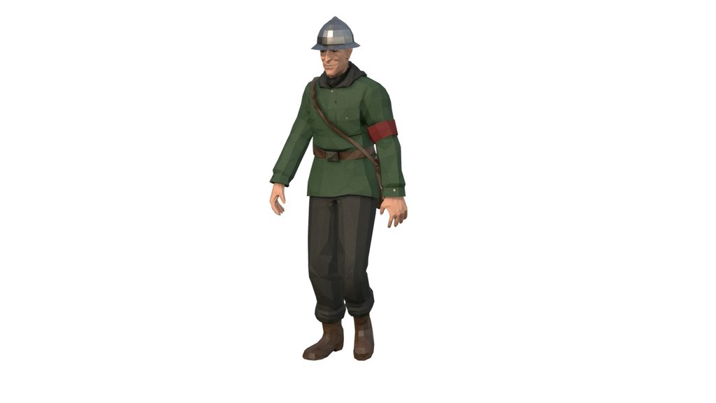 Low poly Art Character Rigged Animated - A 3D model collection by game ...