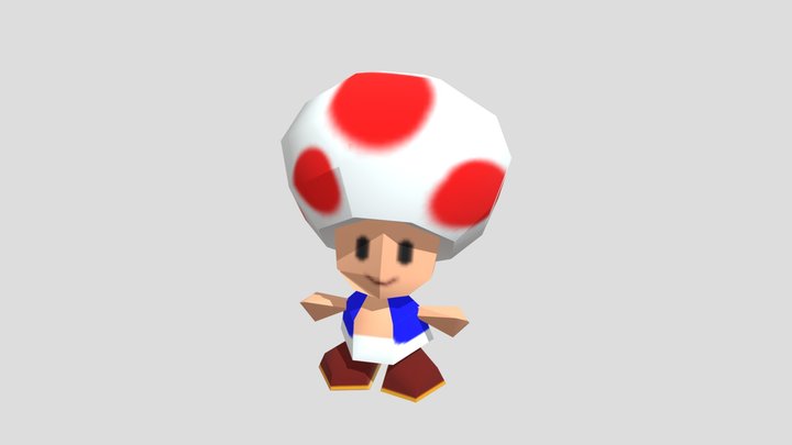 Nintendo 64 - Mario Party - Toad 3D Model