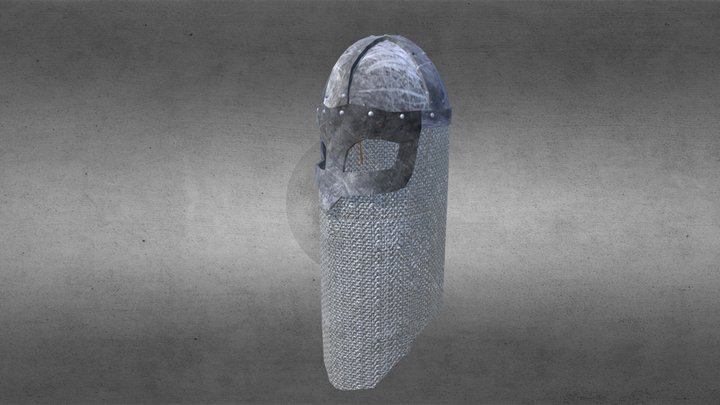 Vendel Helmet 3D Model