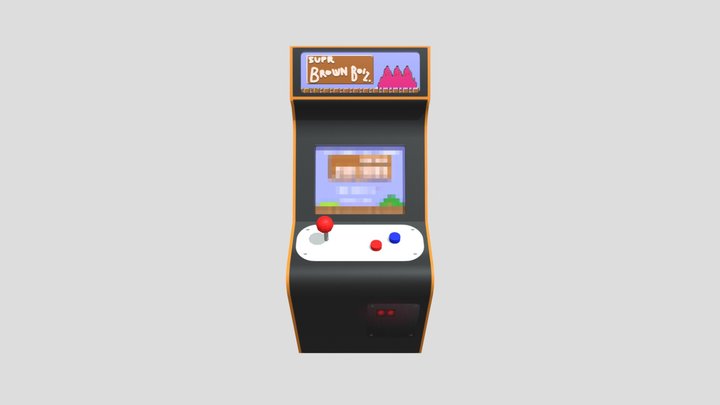 Arcade machine final 3D Model