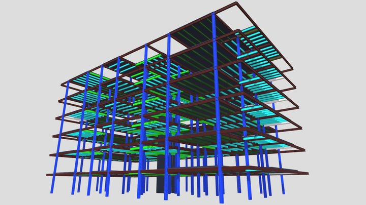 Multistorey Steel Structure In Nicosia Cyprus 3D Model