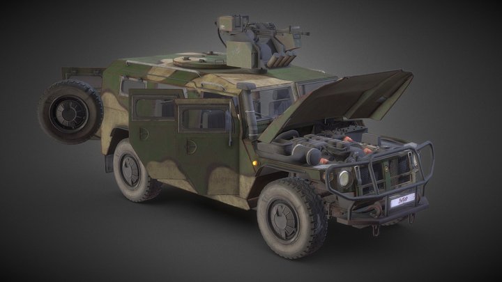 Gaz Tigr - Dayz Bastard 3D Model