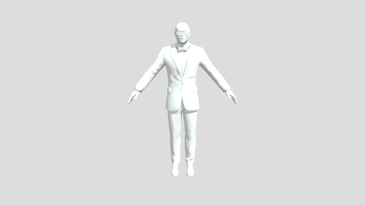 Bald man 3D Model