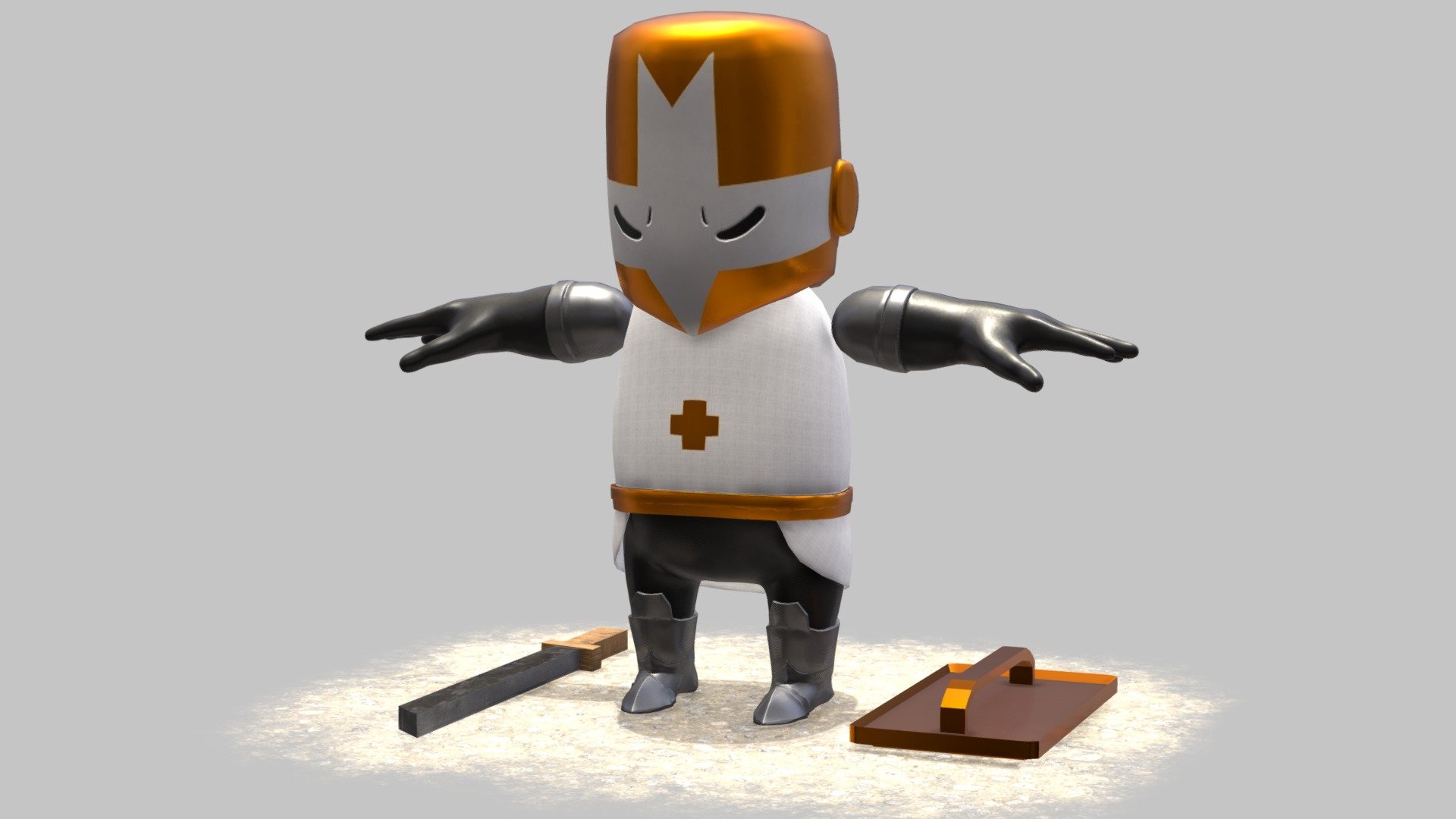 Round Table 3D Studio - Castle Crashers character design