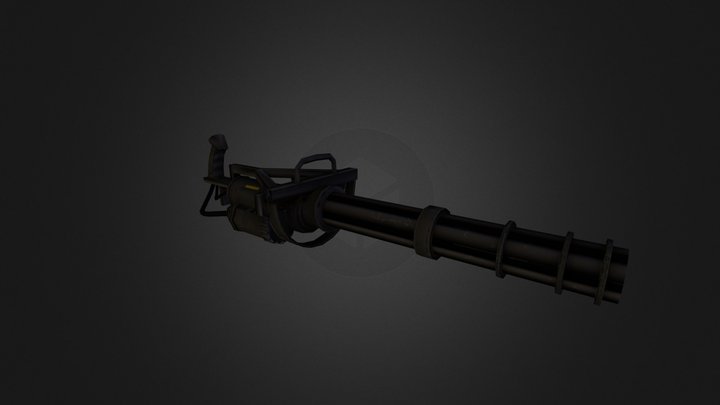 Minigun 3D Model