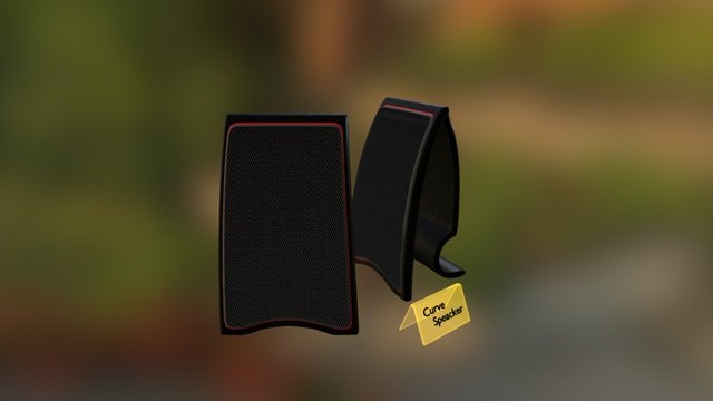 Speacker Curve 3D Model