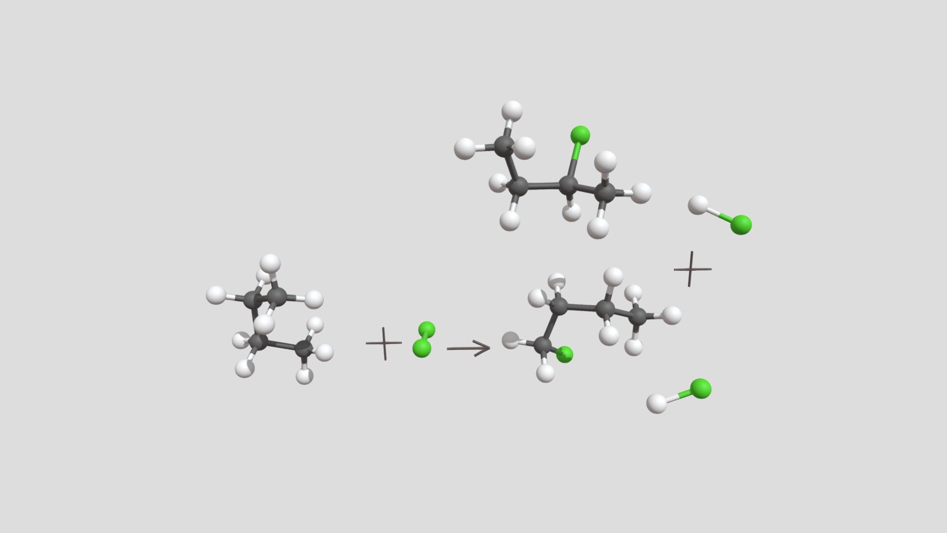 Butane_chlorine - 3D model by Dien [039fb64] - Sketchfab