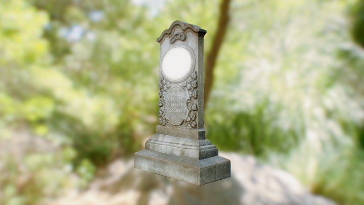 Grave Obelisk 3D Model