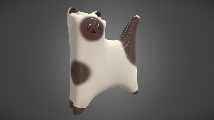 Cute Little Kitty 3D Model