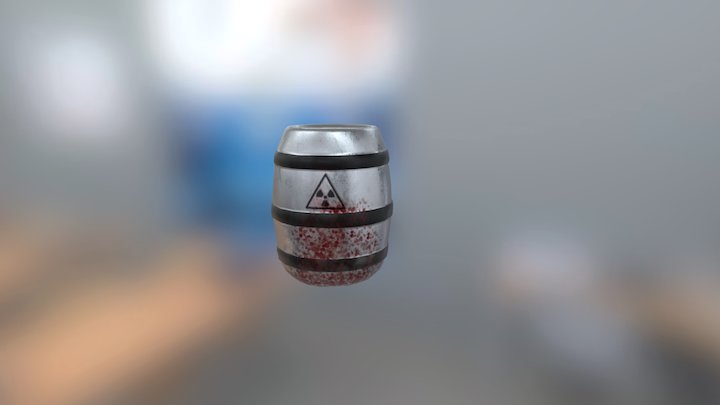 Barrel Textured - Hollis 3D Model