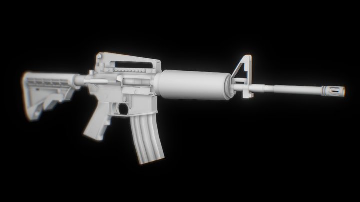 M4A1 WIP 3D Model