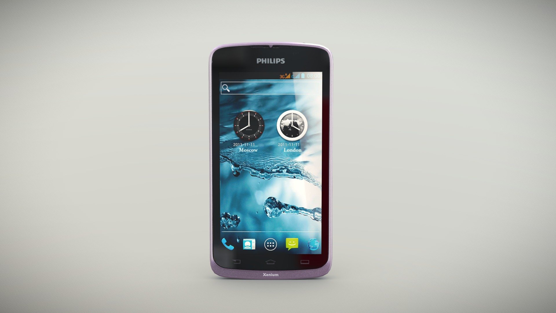 Philips Xenium W832 Grey - Buy Royalty Free 3D model by 3DOverstock ...