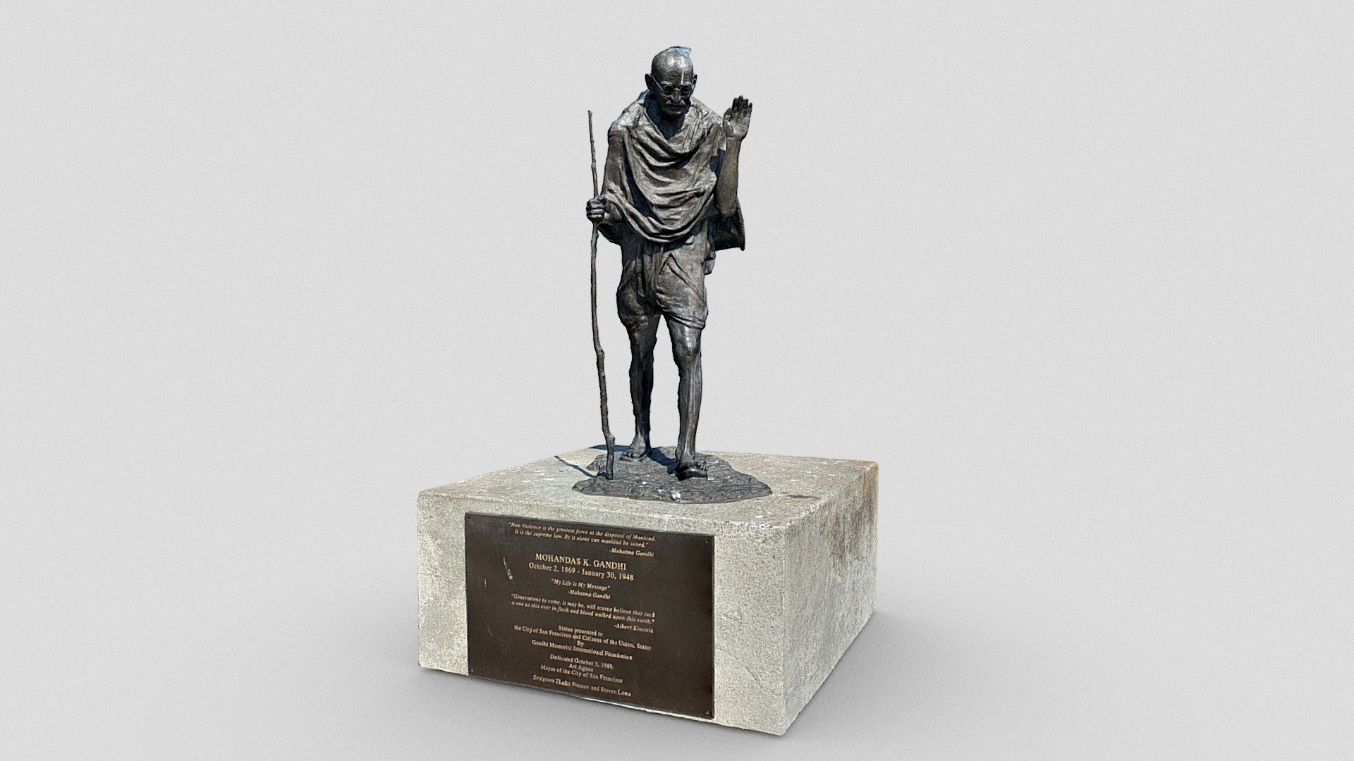 Statue of Mahatma Gandhi in San Francisco
