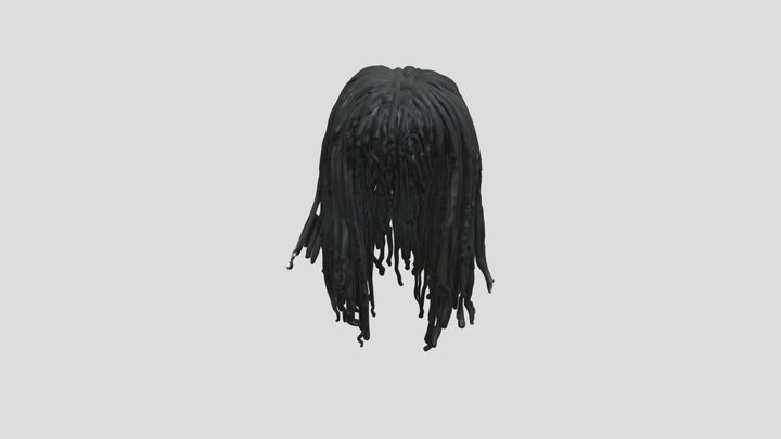 Dreadlock hair wig 3D Model