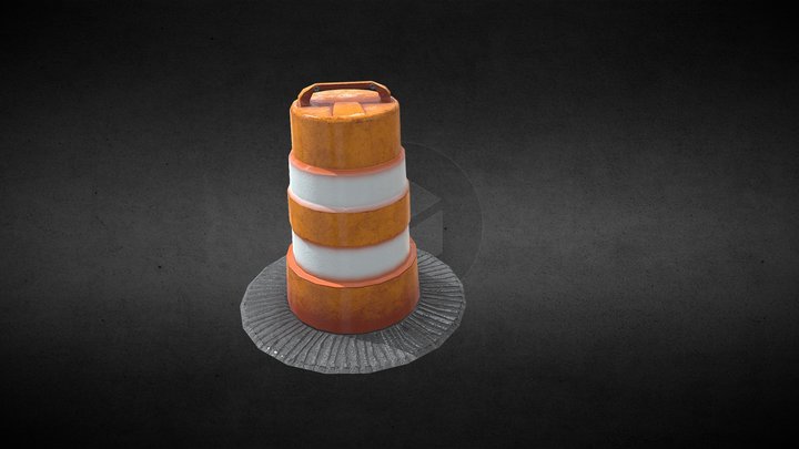 PRAC_1121_A_Traffic barrier_low 3D Model