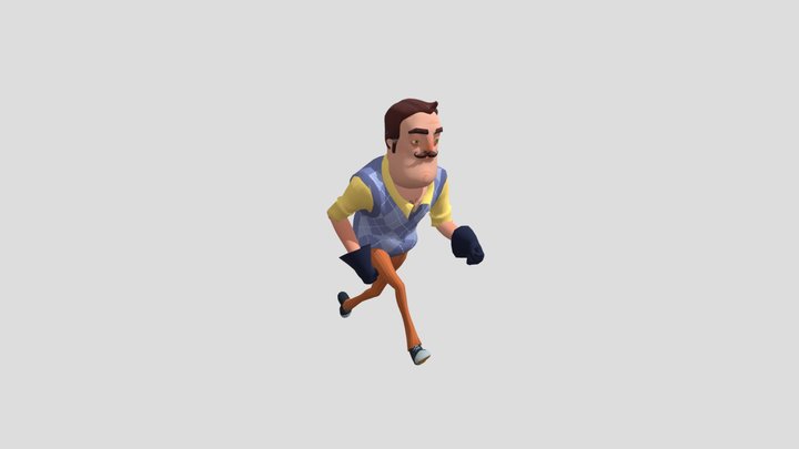 Hello Neighbor animation 3D Model