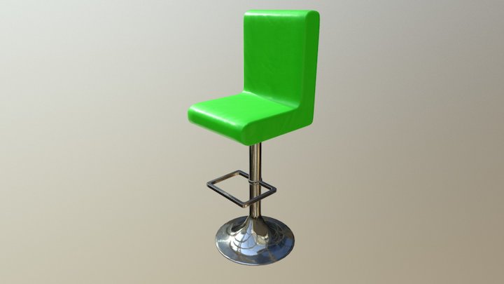 High Spinny Chair 3D Model