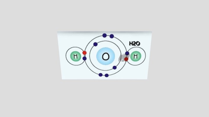 Senyawa H2O 3D 3D Model