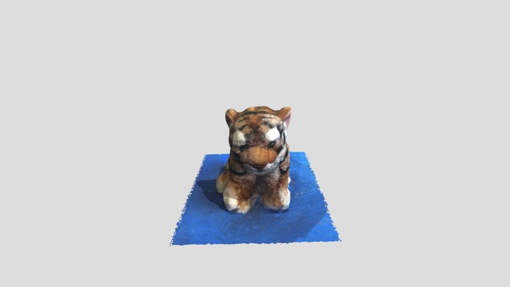 Plush Tiger - Photogrammetry 3D Model