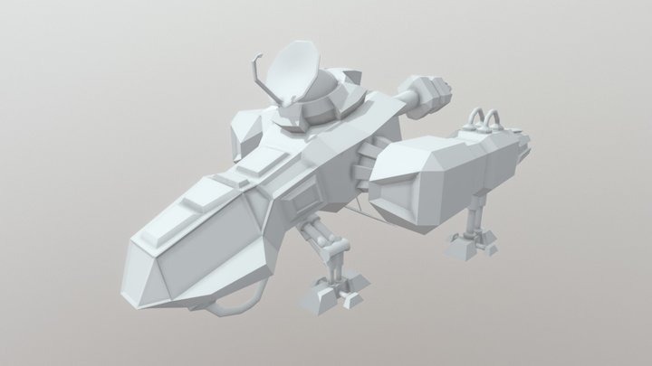 Human Ship v2 Prop 3D Model