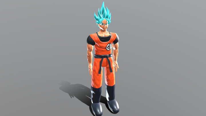 Goku super Saiyan blue 1 3D Model