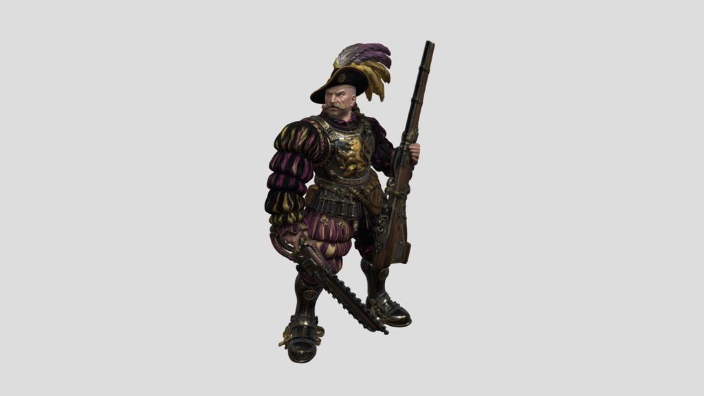 Captain of the mercenary riflemen "Löwenstanz"