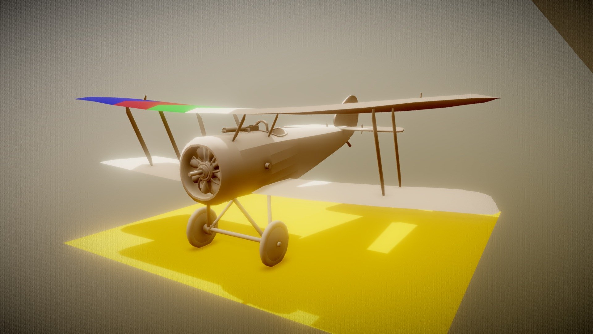 Low poly Airplane In Blender Download Free 3D Model By Nijat Mursali 