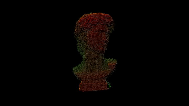 DS86/DS87 indoor 0.8 plaster statue- R-G Cloud 3D Model