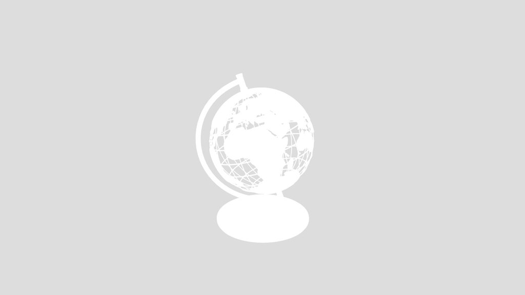 Stylized Metal Globe