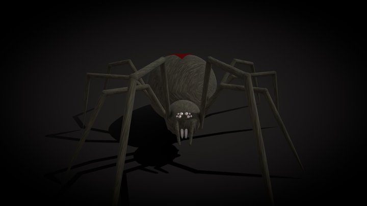 Walking Spider 3D Model