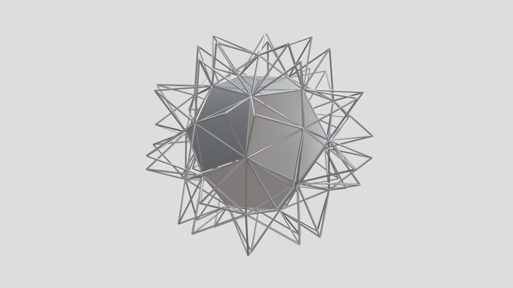 Stellated Regular Dodecahedron 3D Model